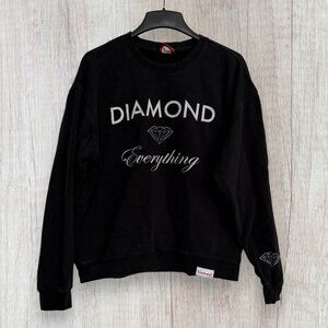Diamond Supply Co Black Crewneck Diamond Everything Sweatshirt Y2K Size L